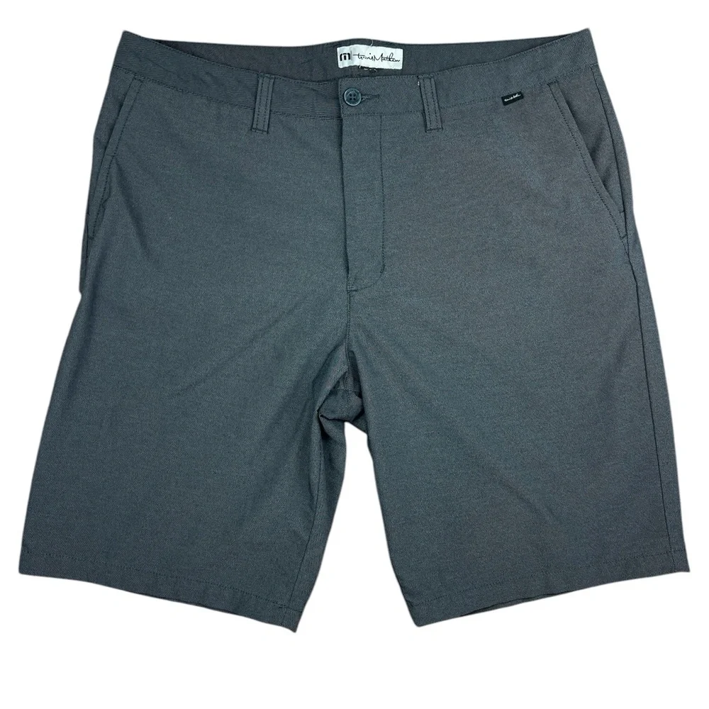 Travis Mathew Shorts Men’s 38 (Approx) Gray Golf Flat Front Outdoor - READ!